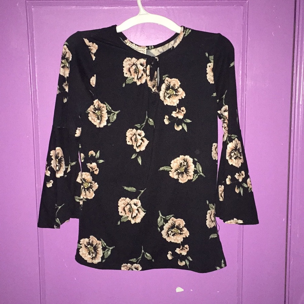 Flower long sleeve shirt